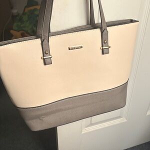 Elim & Paul Tan and Gray Tote Bag